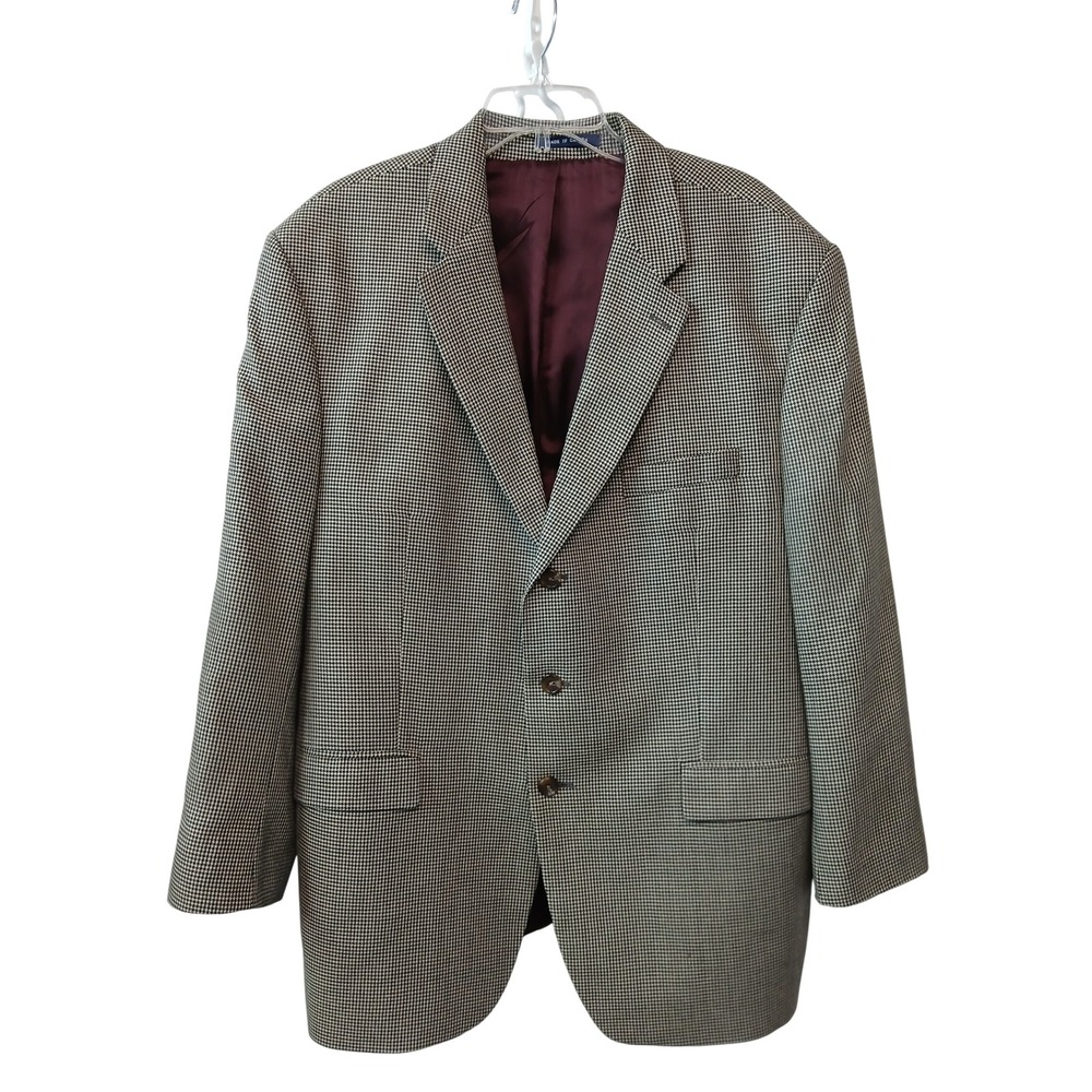 Vintage 90s RALPH Ralph Lauren Sportcoat‎ Silk Wool Blend Made in Canada 48R